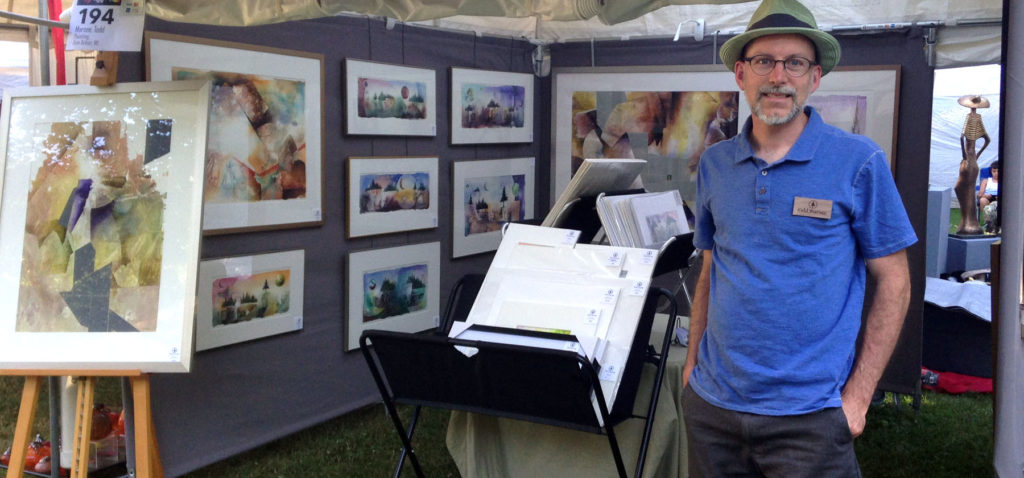 artist Todd Marsee at the Crosby Festival of the Arts, 2016
